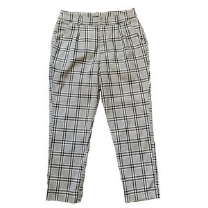 Abercrombie & Fitch Size Medium Pants Plaid‎ Tartan High Waist Ankle Trouser